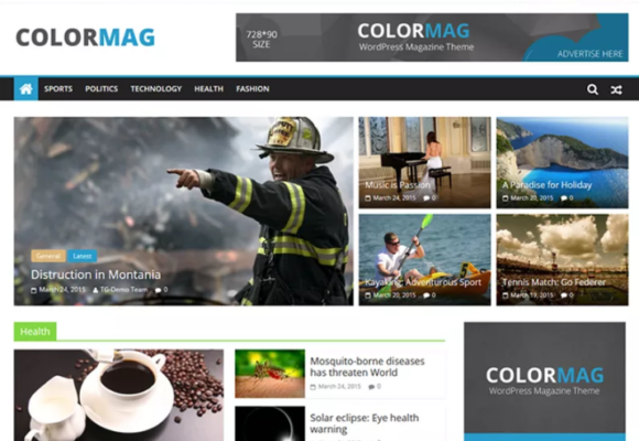ธีม Colormag