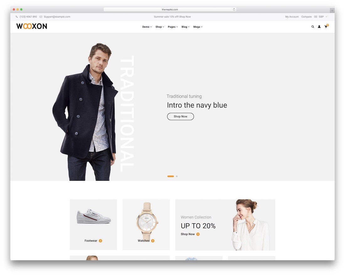 Wooxon ecommerce tema wordpress
