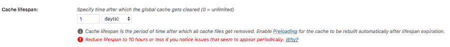 WP Rocket - Pengaturan Umur Cache