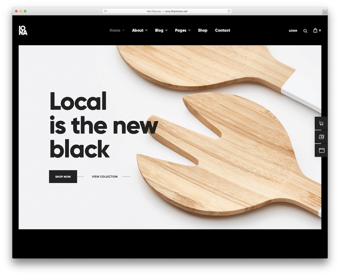 iona 木製品 wordpress 主題