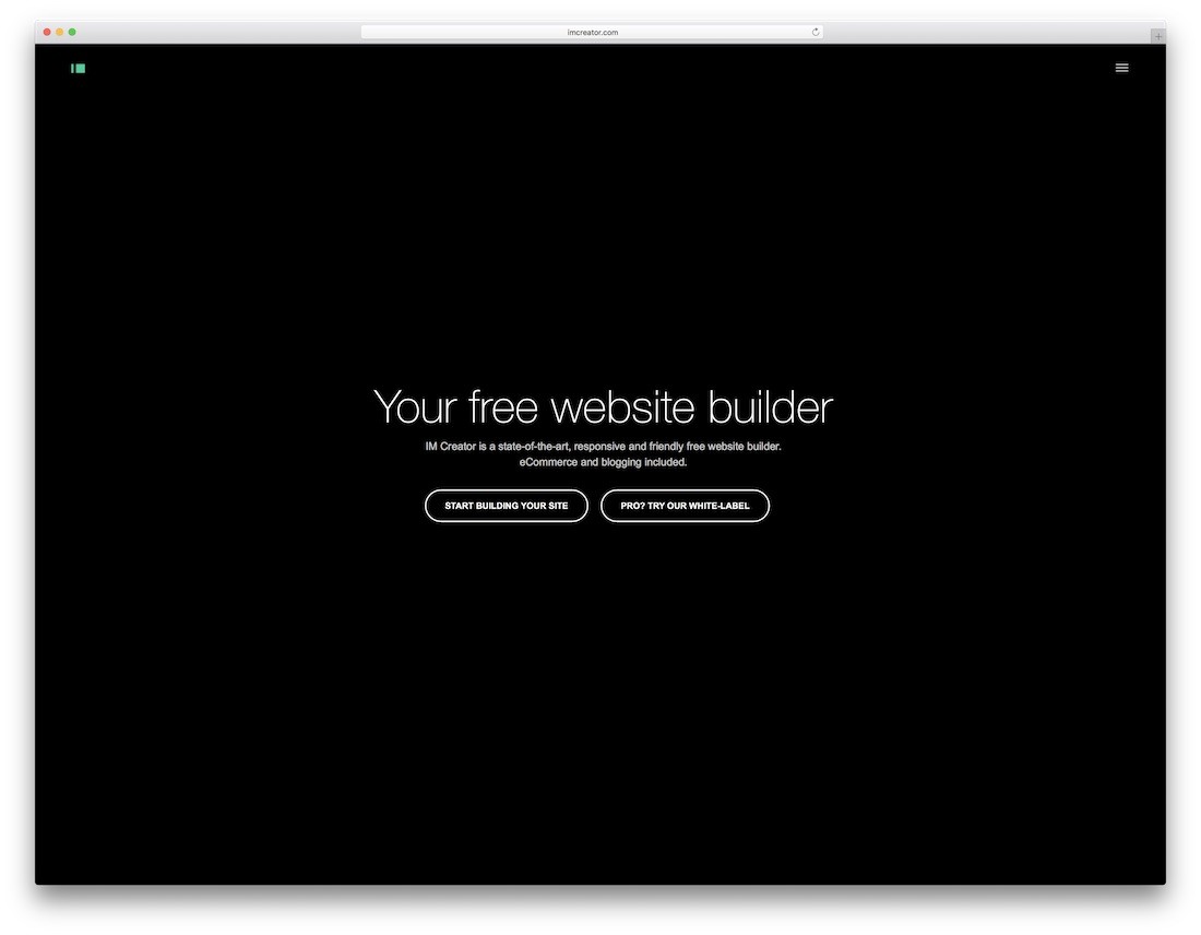 im Creator constructeur de site Web réactif gratuit