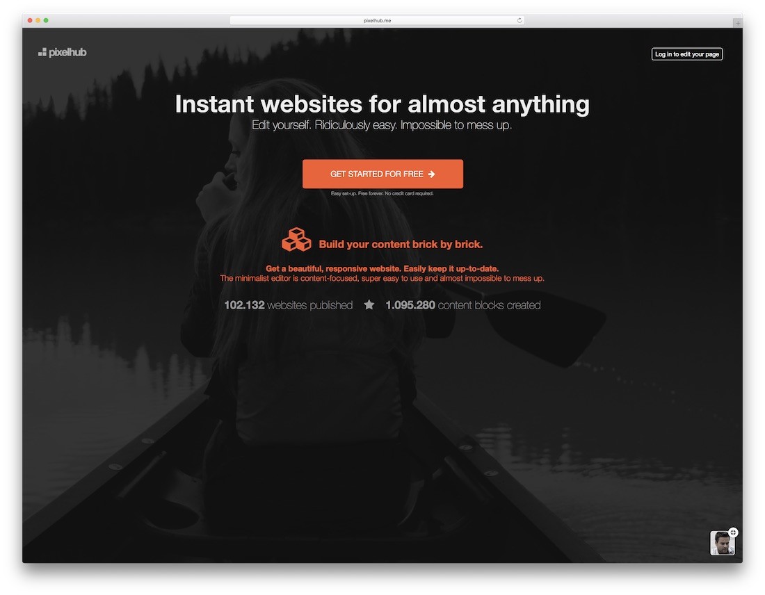 constructeur de site Web réactif gratuit pixelhub