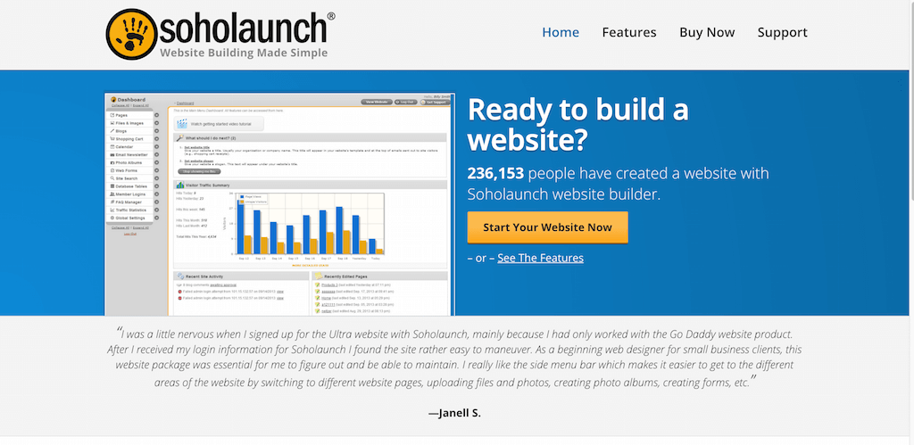 Soholaunchコンテンツ管理システムCMSによるウェブサイトビルダーとすべての人のためのウェブデザインソフトウェア