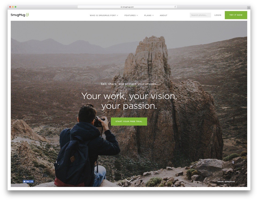 smugmug mejor creador de sitios web para artistas