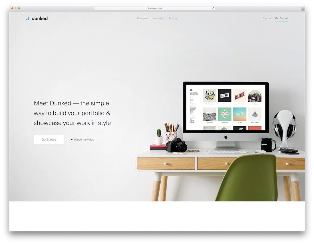 sumergido mejor creador de sitios web para artistas