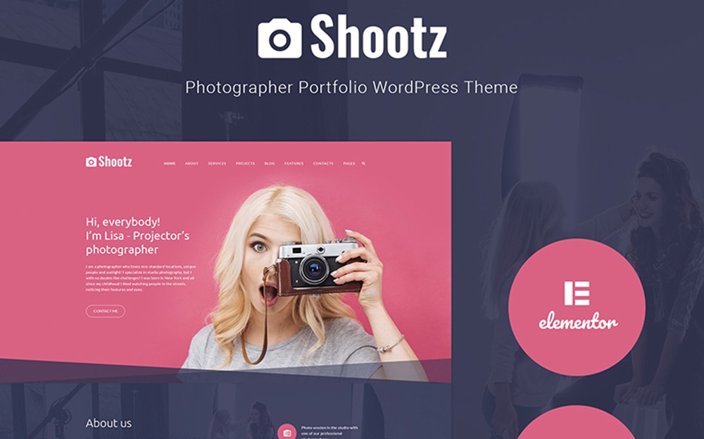 Shootz - 摄影师作品集 WordPress 主题