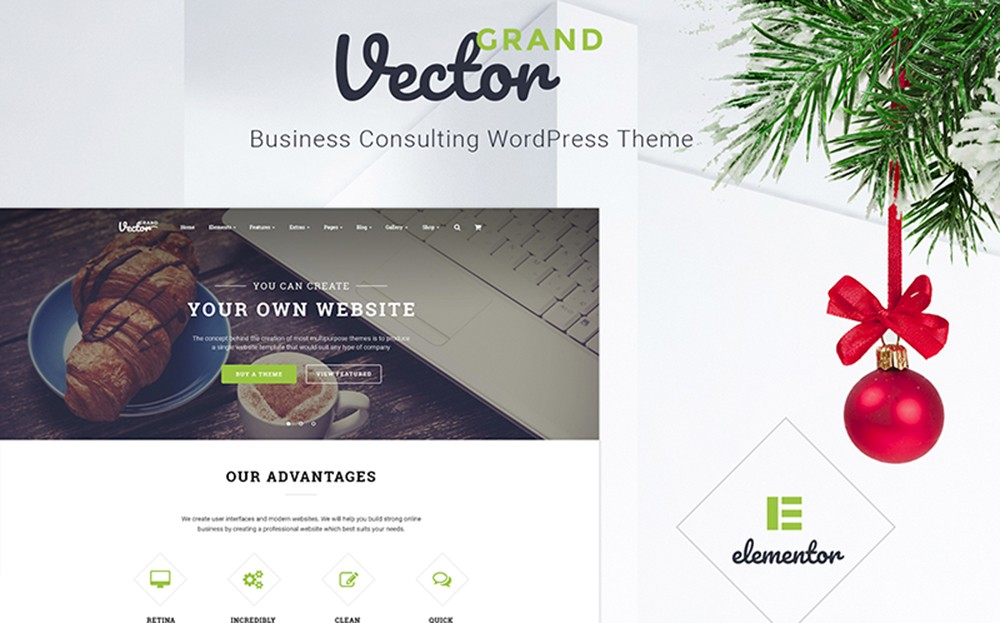Grand Vector - 商务咨询 WordPress 主题