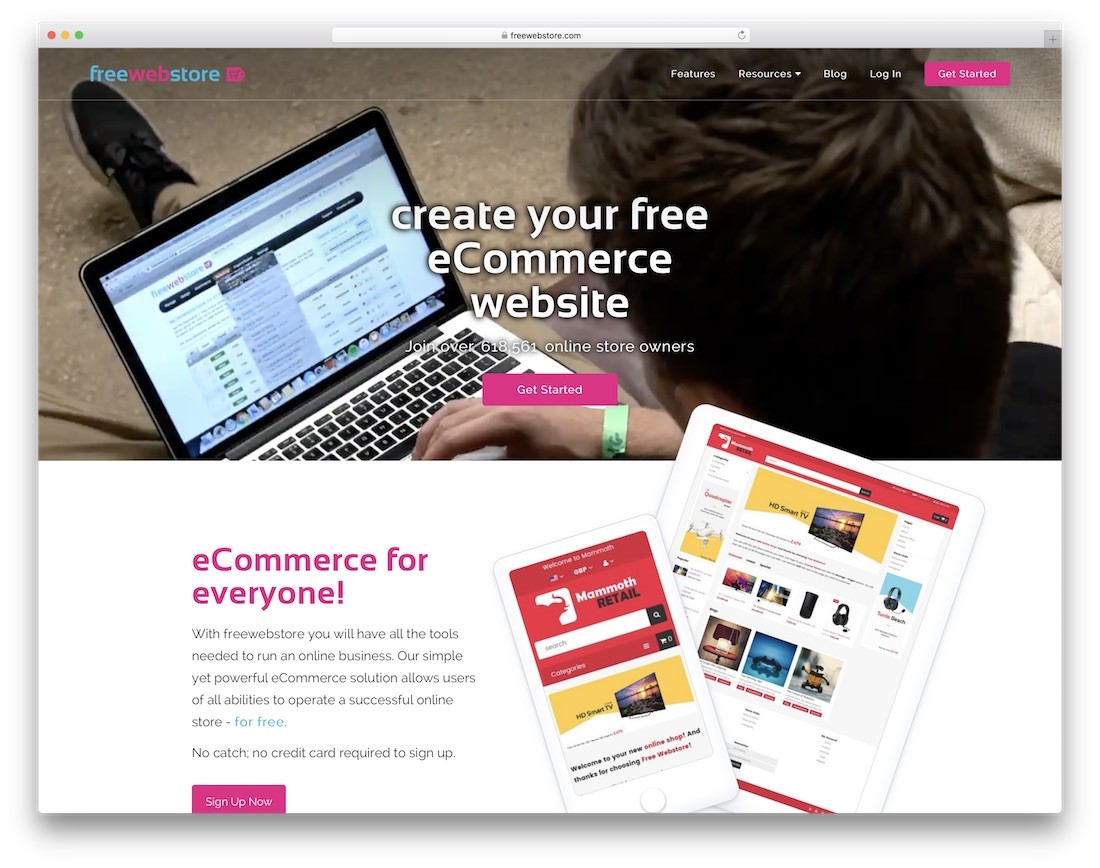 freewebstore เครื่องมือสร้างเว็บไซต์อีคอมเมิร์ซราคาถูก