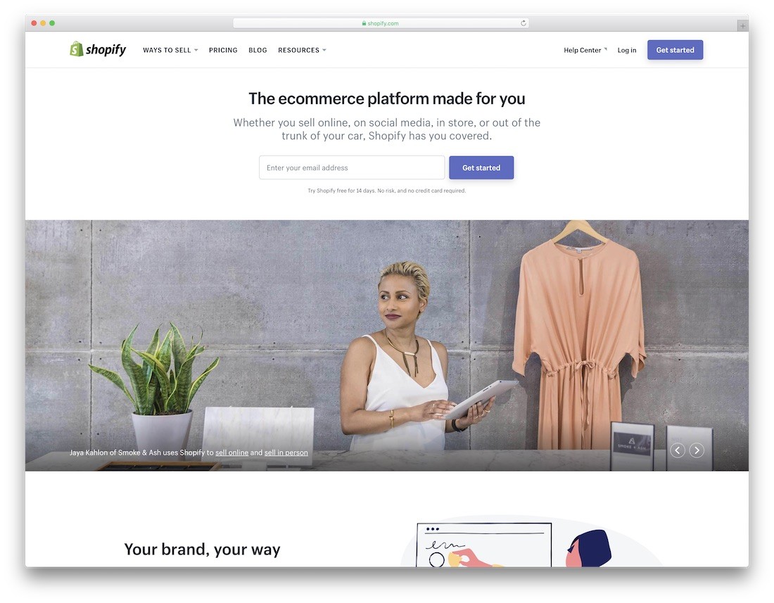 shopify, constructor de site-uri web ieftine și găzduire