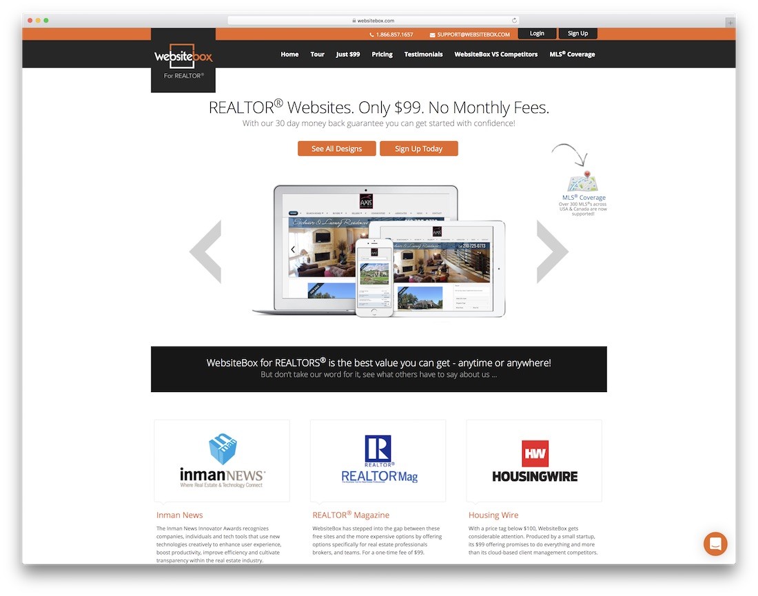 websitebox agente immobiliare costruttore di siti web