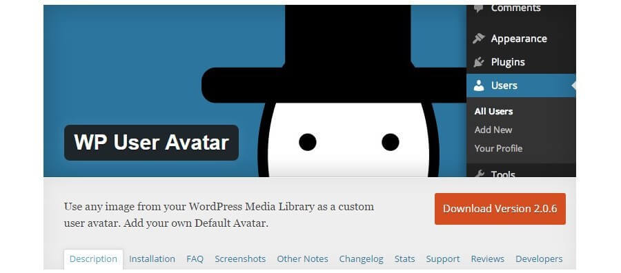 Avatar de usuário WP