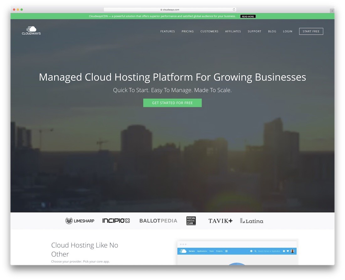 găzduire web cloudways pentru site-ul web personal