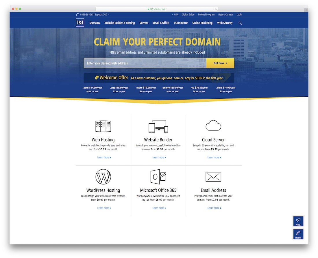 Gazduire web 1and1 pentru site-ul web personal