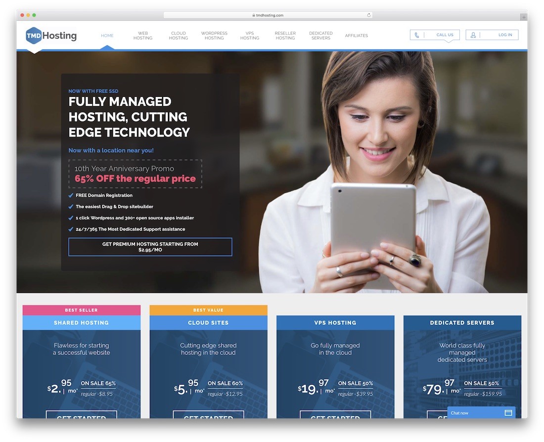 tmdhosting pentru site-uri web personale