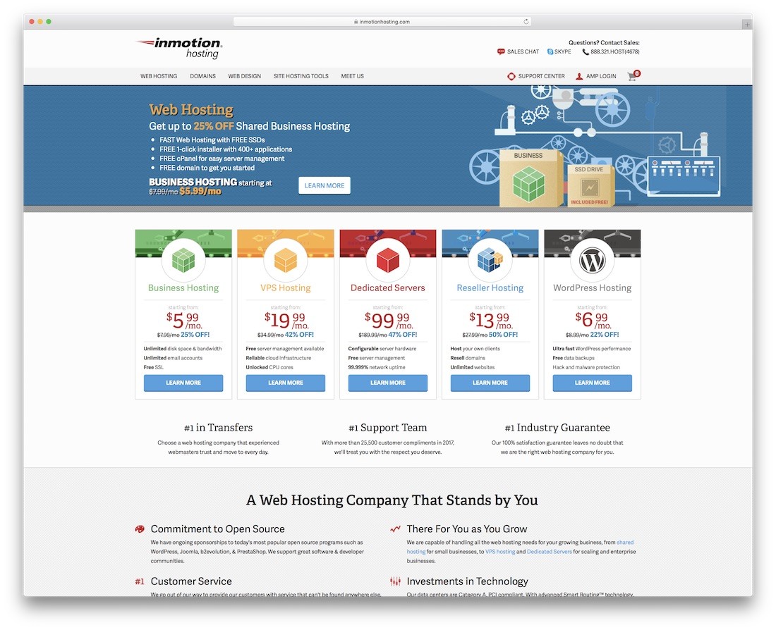 găzduire web inmotion pentru site-ul web personal