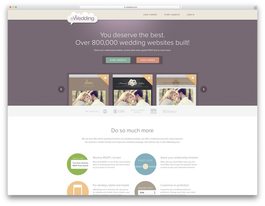 Creator de site-uri web nunta de nunta