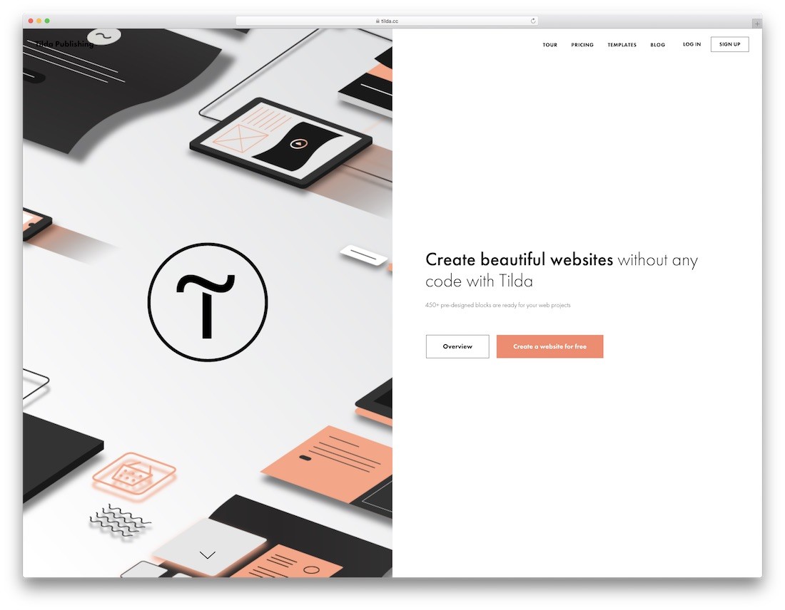 Creator de site-uri web nunta tilda