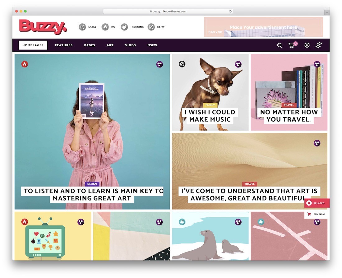 știri virale zgomotoase temă wordpress