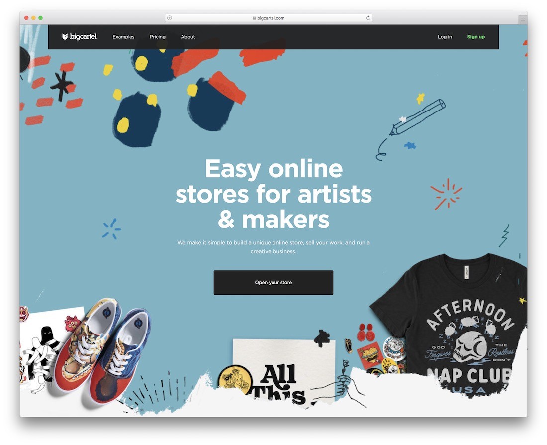 mare cartel de constructor de magazine online