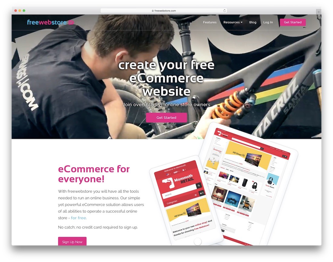 freewebstore constructor de magazine online