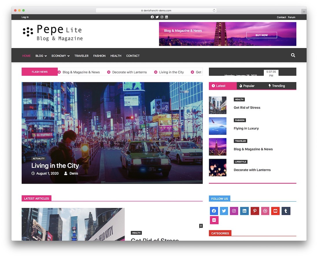 temă gratuită de jocuri wordpress pepe lite