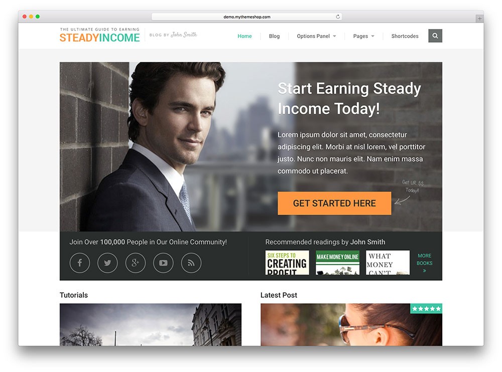 steadyincome - temă de afaceri online