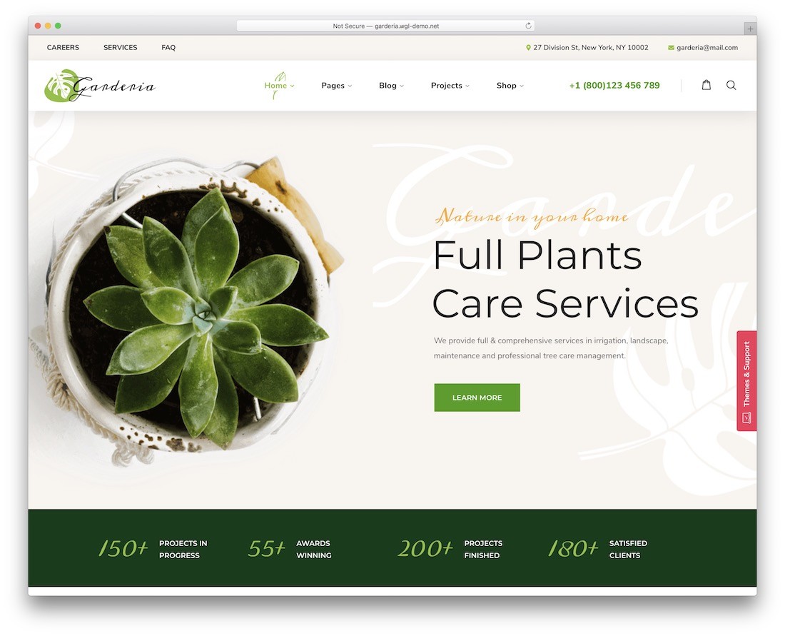 garderia 園藝 園林綠化 wordpress 主題