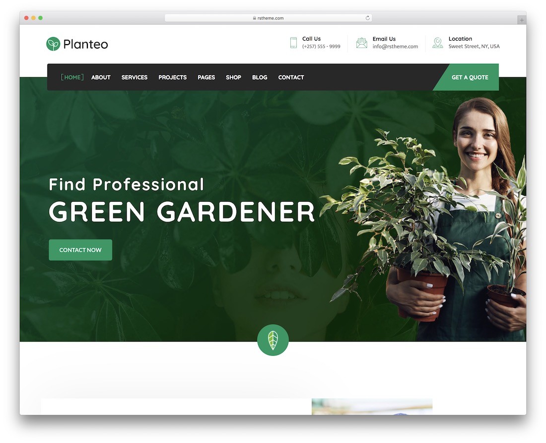 Planteo 園藝美化 wordpress 主題