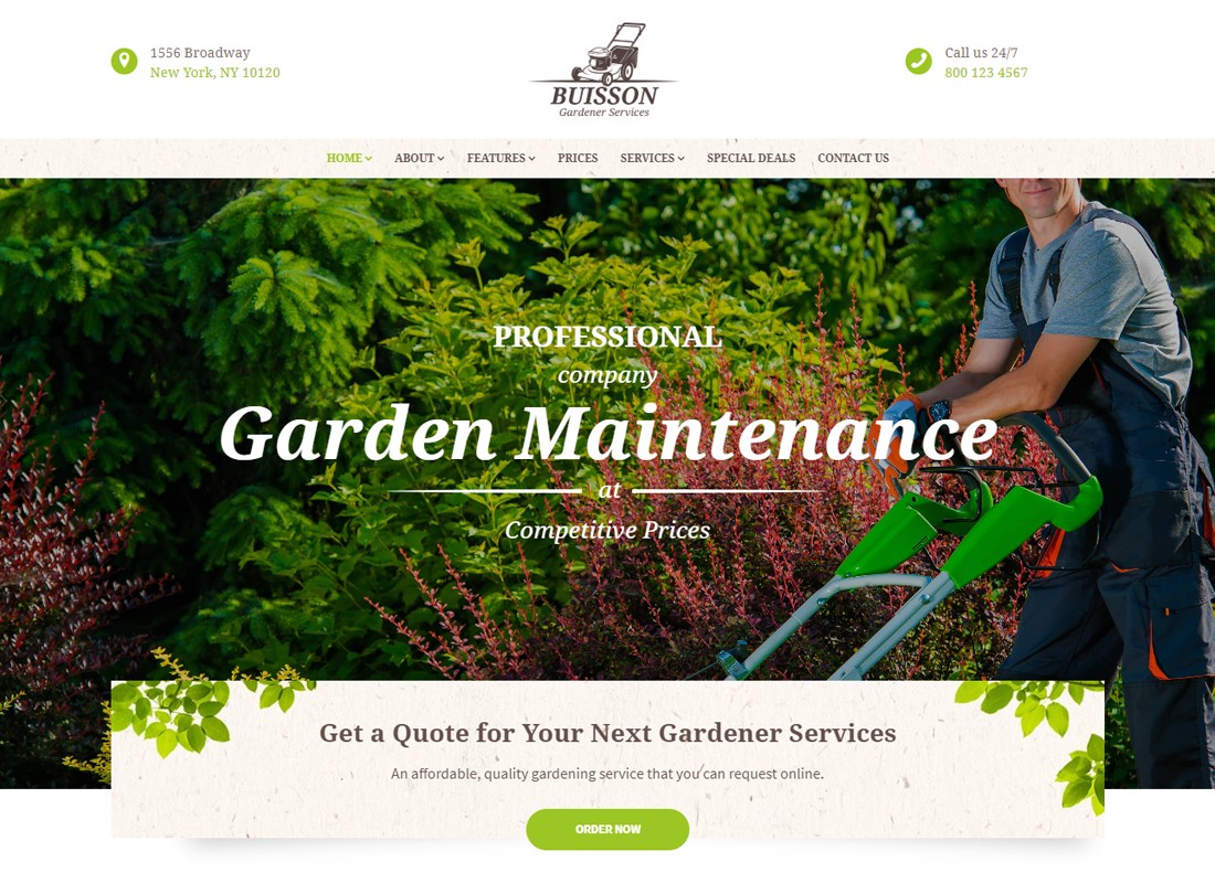 Buisson - 園藝 WordPress 主題