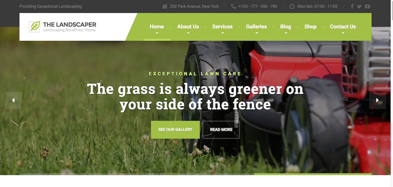 WordPress 的 Landscaper 網站設計