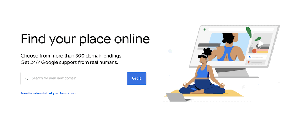 Google Domains 主頁。