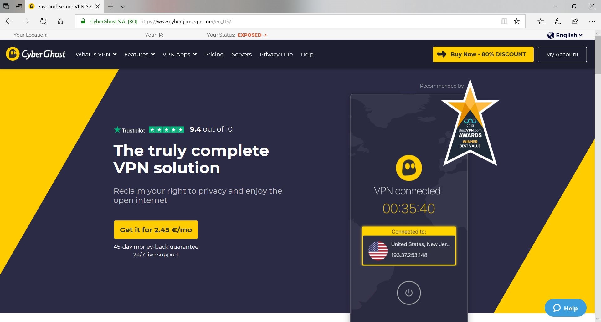 Cyber​​​​ghost - 最好的mac vpn