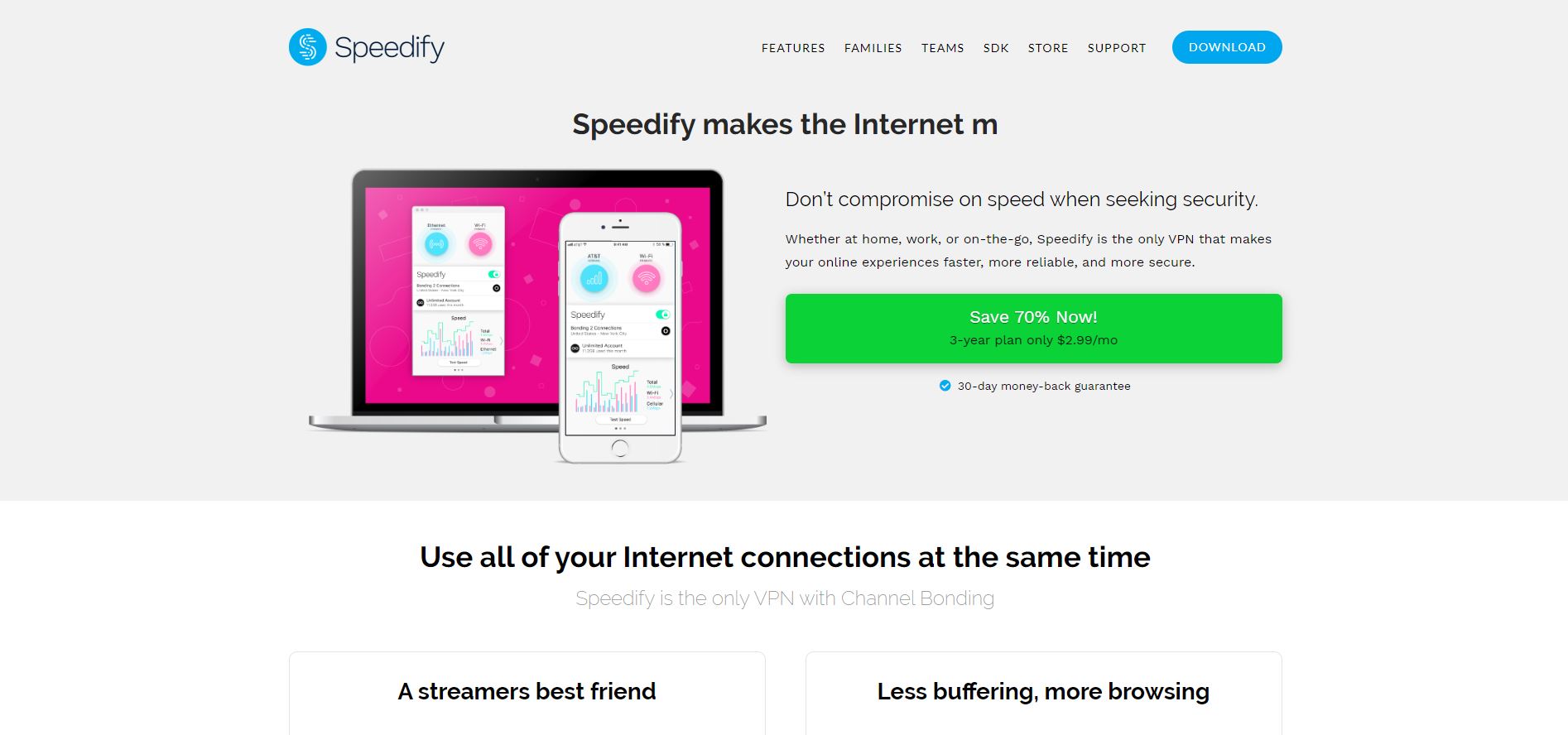 Speedify - melhor vpn grátis