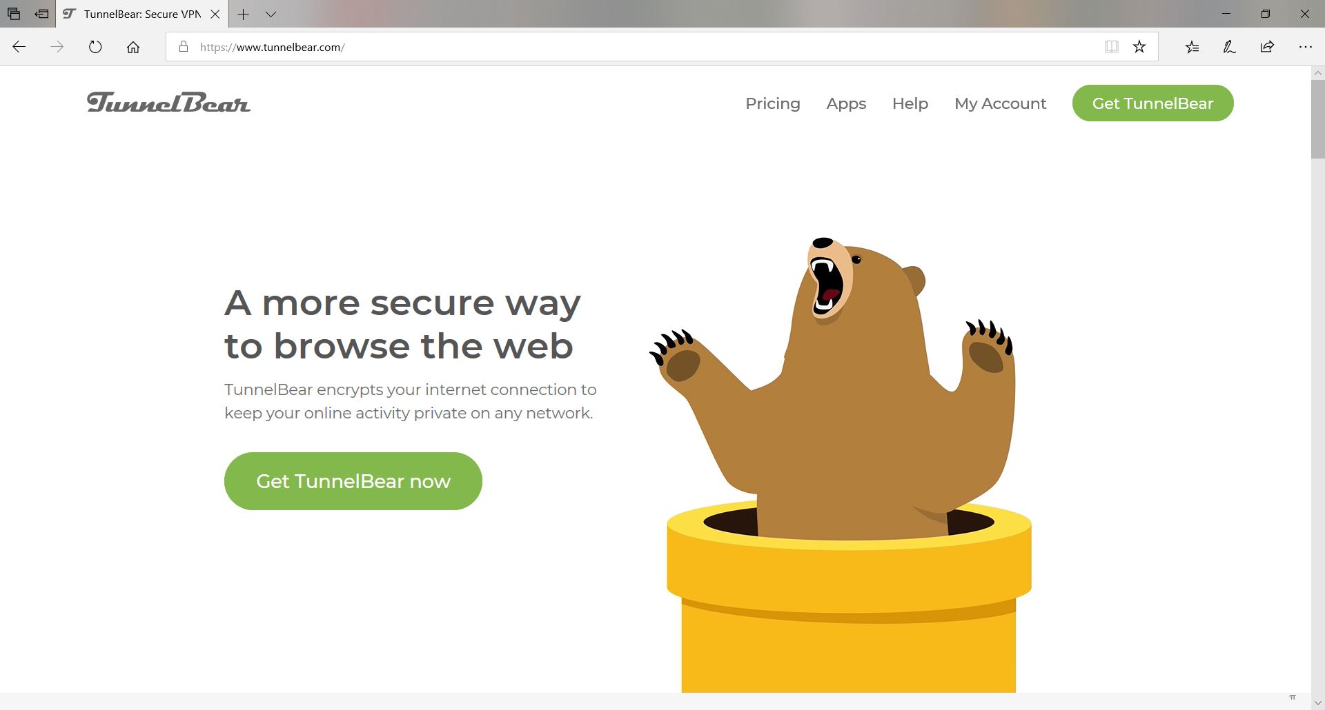 TunnelBear - melhor vpn grátis