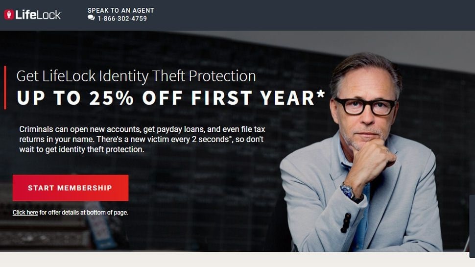 诺顿 LifeLock 的主页