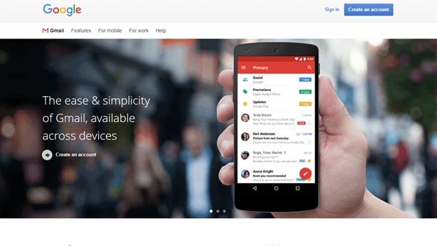 หน้าแรกของ Gmail