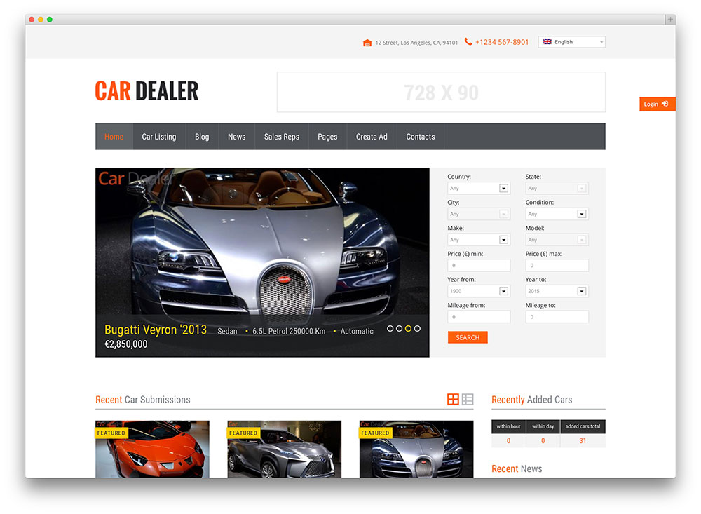 Temas WordPress Cardealer