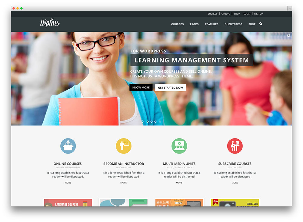 WPLMS - ธีมชุมชนการศึกษา