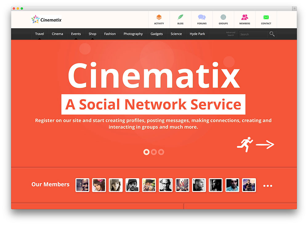 ธีม Cinematix WordPress