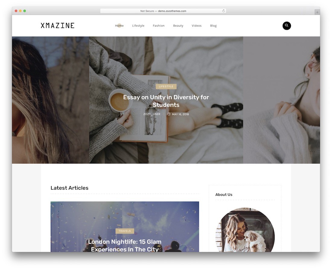 xmazine ธีมเวิร์ดเพรส