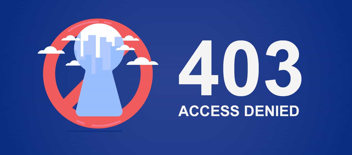 Ошибка 403 - доступ запрещен
