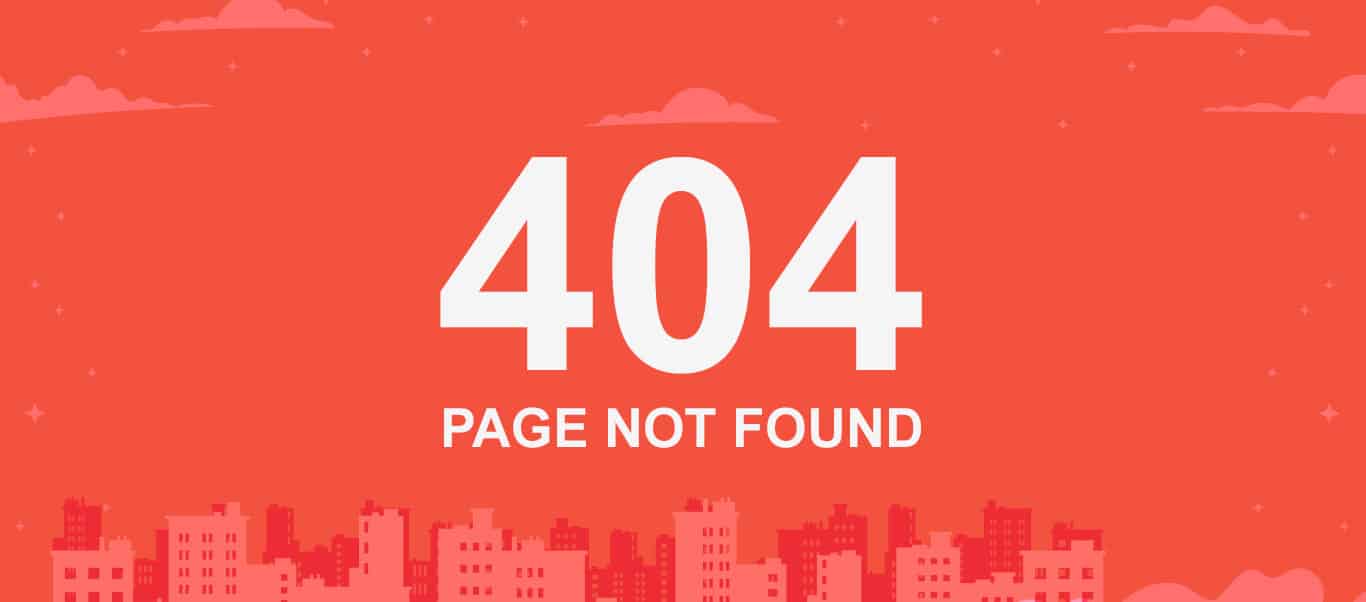 Ошибка 404 - страница не найдена