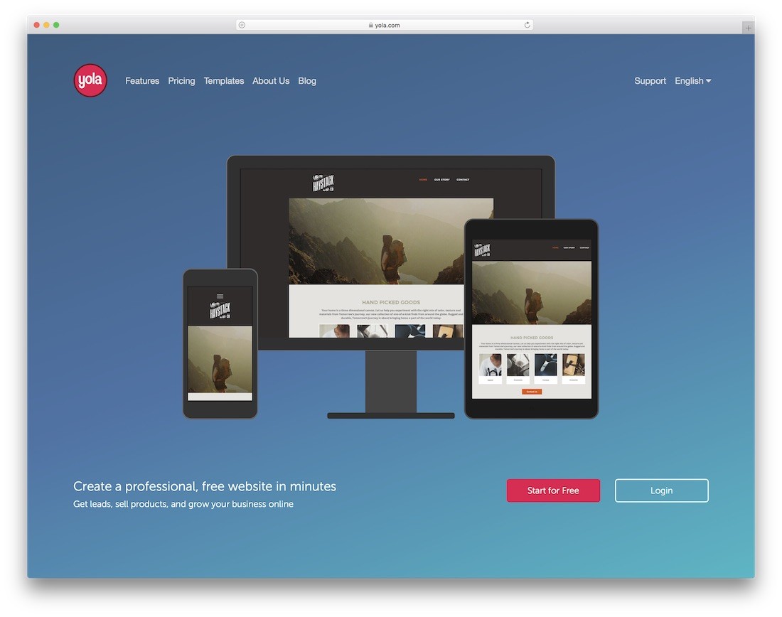 Yola site builder pentru firma de constructii