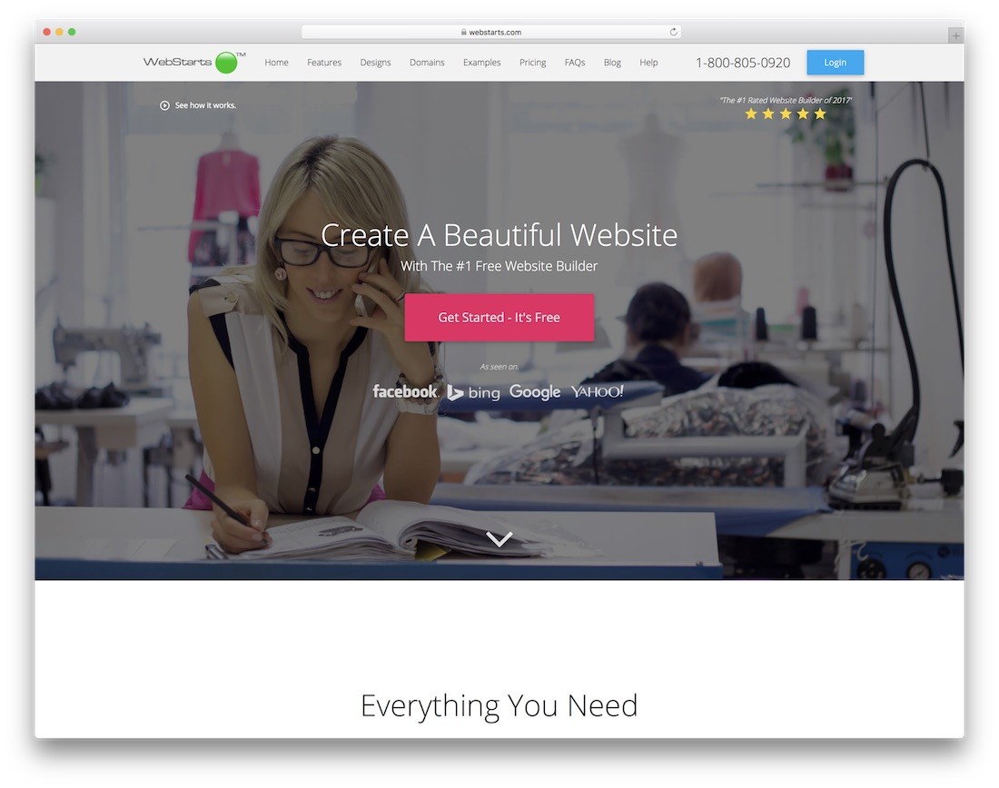 webstarts constructor de site-uri web pentru firma de constructii