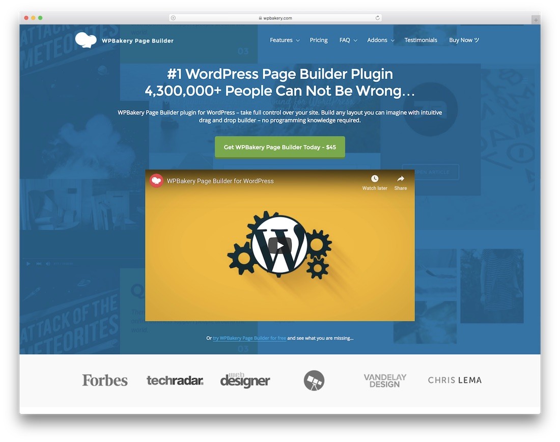 Creator de site-uri web wpbakery pentru firma de constructii