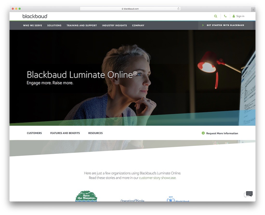 blackbaud 會員網站建設者
