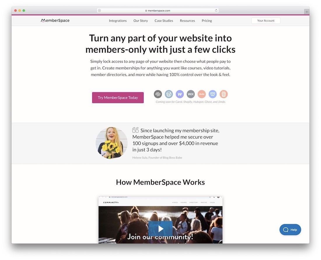 memberspace 創建會員網站