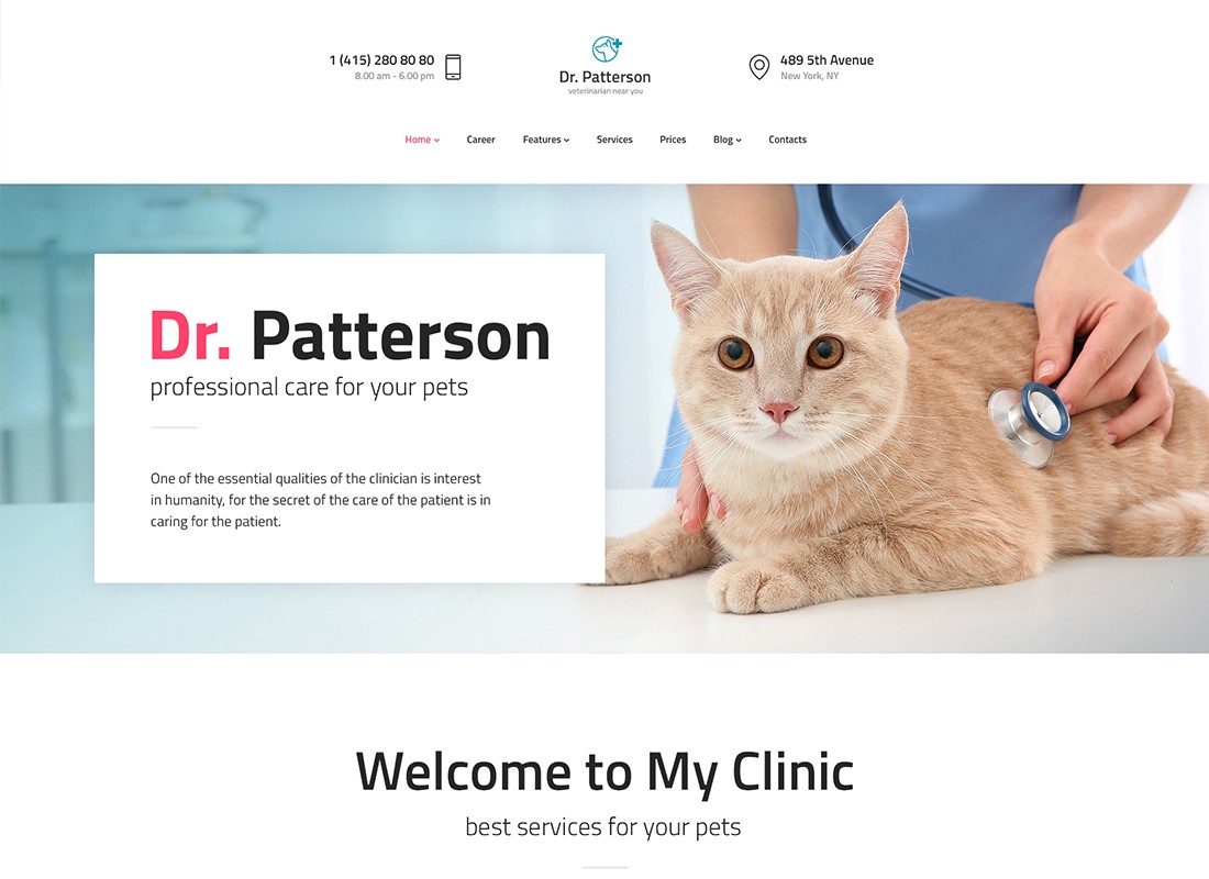 Dr.Patterson - Tema WordPress Kedokteran & Perawatan Kesehatan