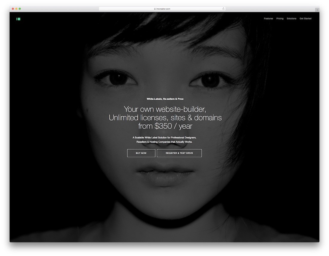 im-creator miglior costruttore di siti Web per piccole imprese