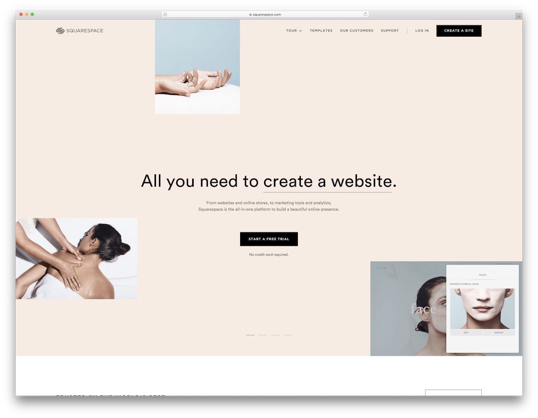 squarespace miglior costruttore di siti web per piccole imprese